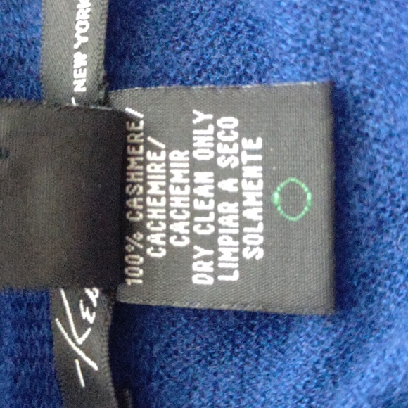 Kenneth Cole 100% cashmere infinity scarf Blue - Picture 4 of 4